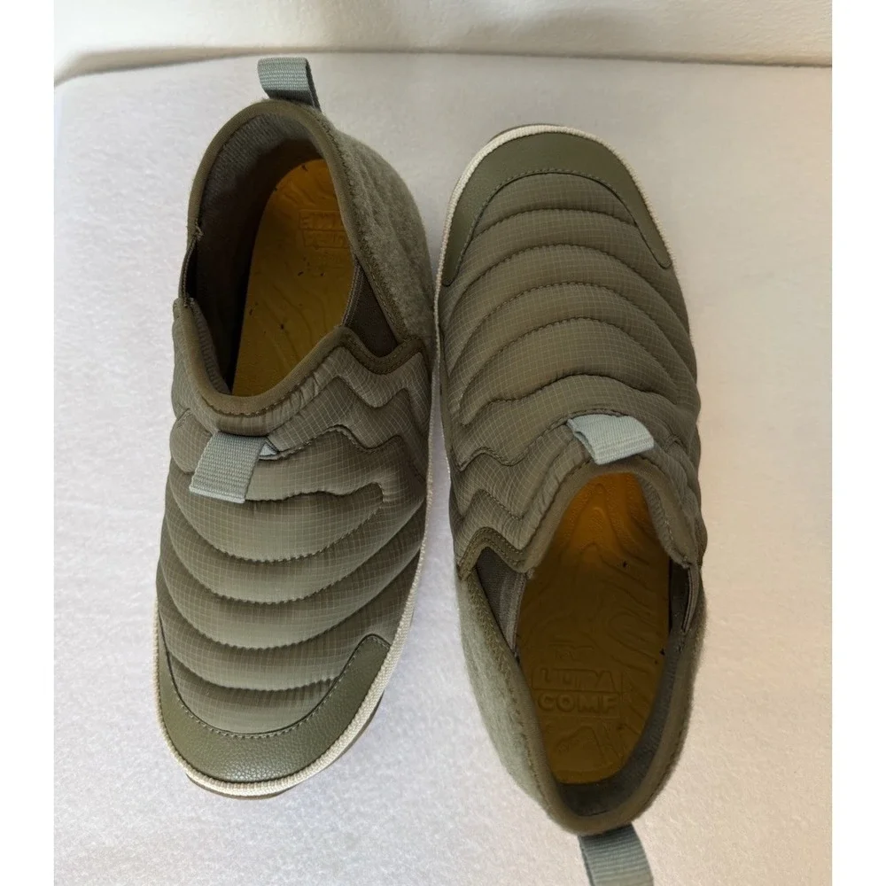 Teva ReEmber Mid Olive Green Quilted Camp Booties Mens 8 Womens 10 1140212